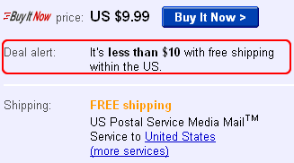 eBay, forget free shipping, let’s try math!